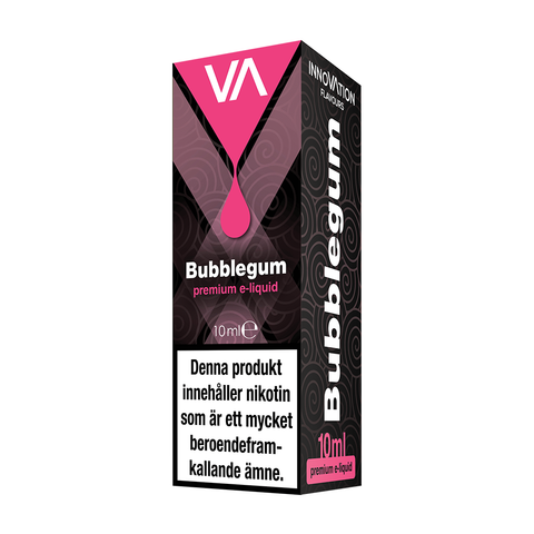 Innovation Bubblegum 10 ml vape juice. Bubble gum taste with a hint of menthol and marshmallow candy.