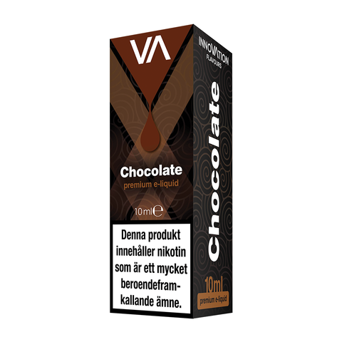 Innovation Chocolate 10 ml vape juice. Milk chocolate taste, cocoa aftertaste suitable for any kind of mixes. 